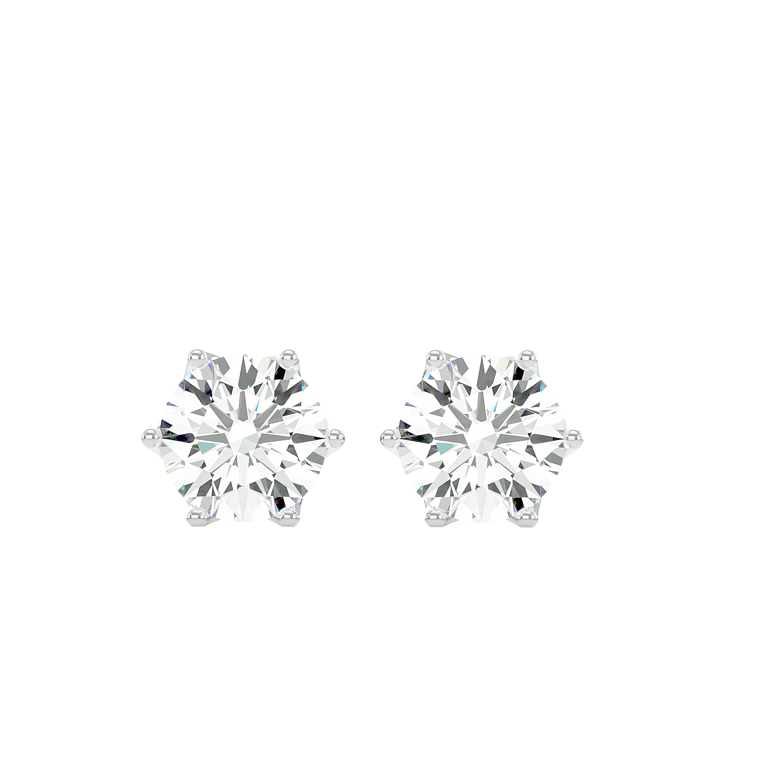 Classic Solitaire Stud Earrings