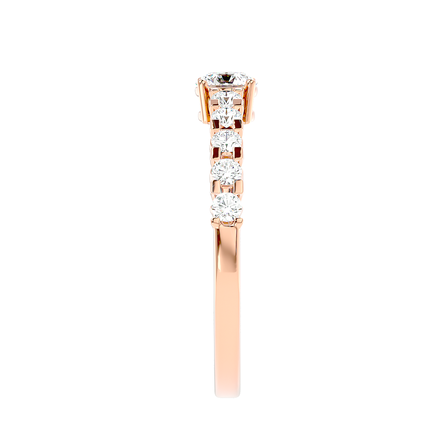 Graduated Side Stone Diamond Ring