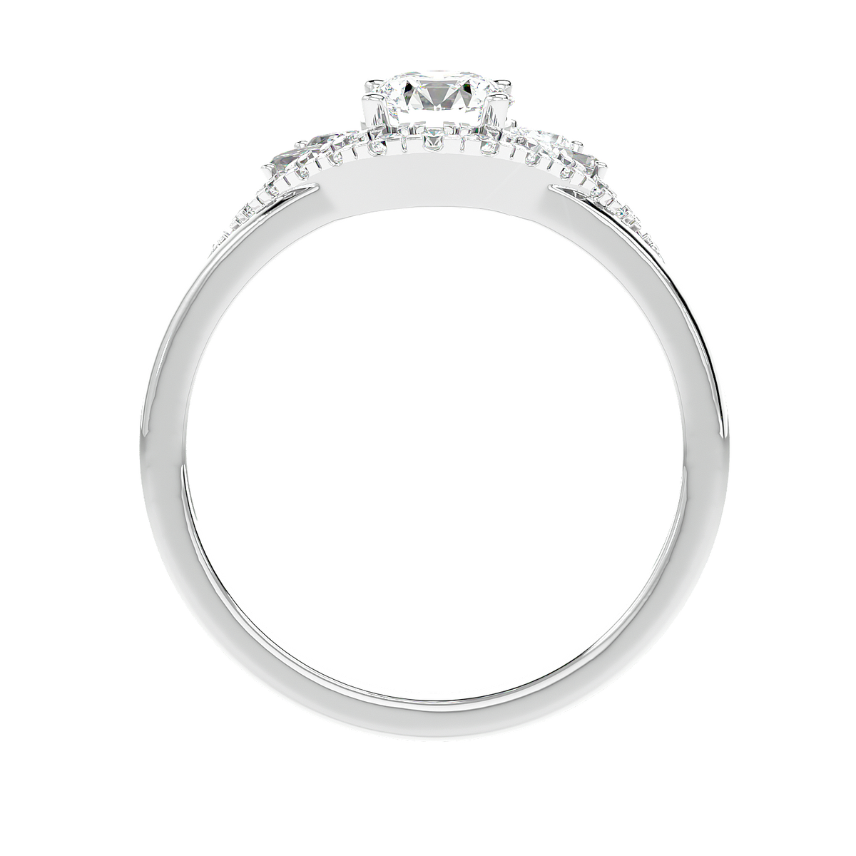 Floral Petal Diamond Ring