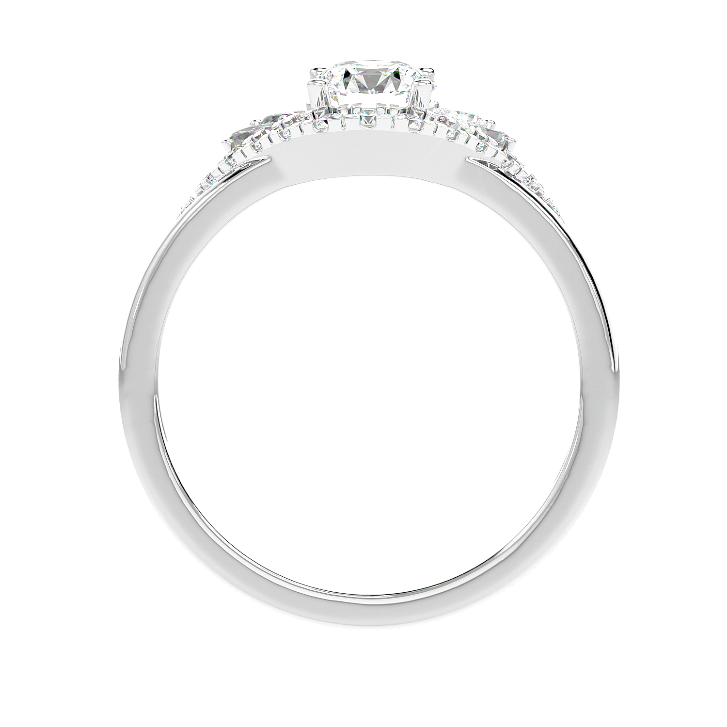 Floral Petal Diamond Ring