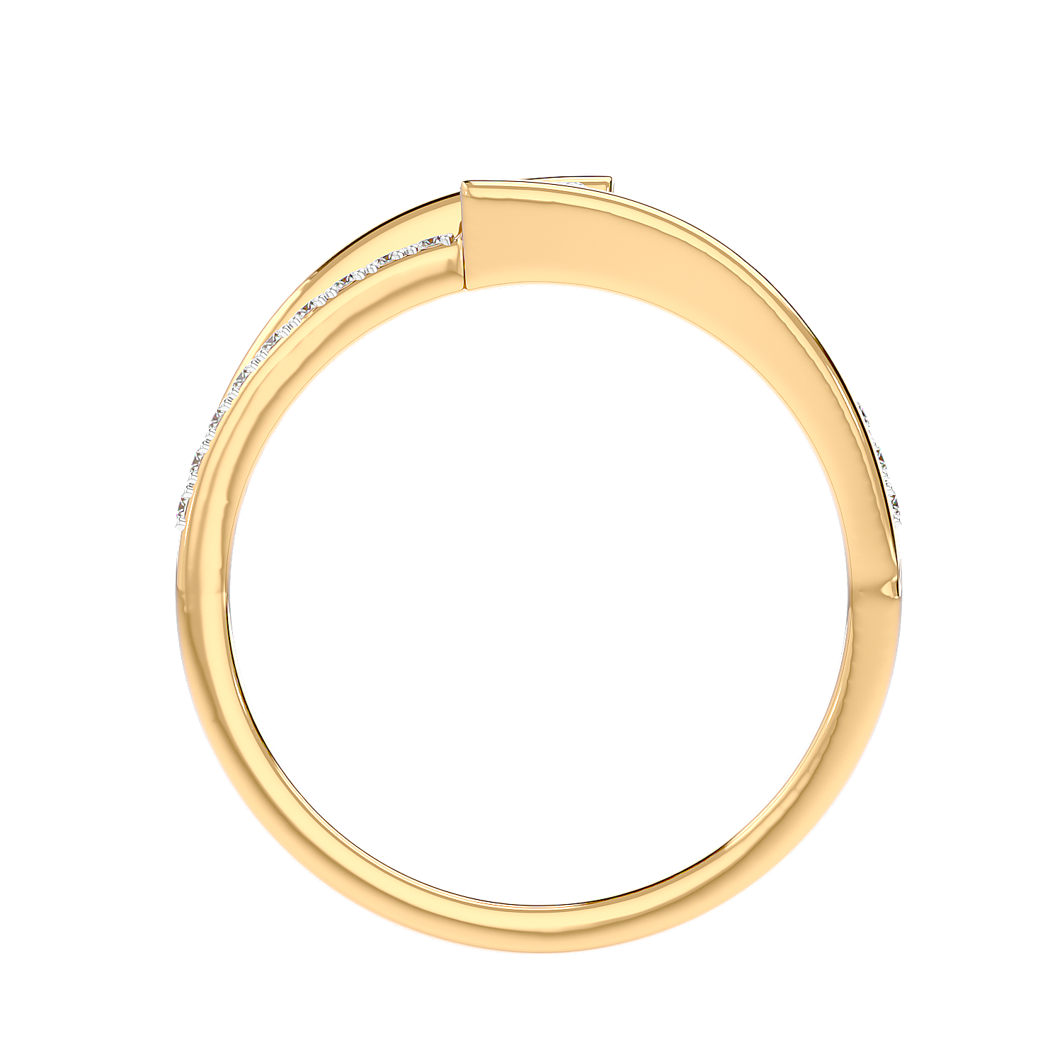 Modern Bypass Diamond Ring