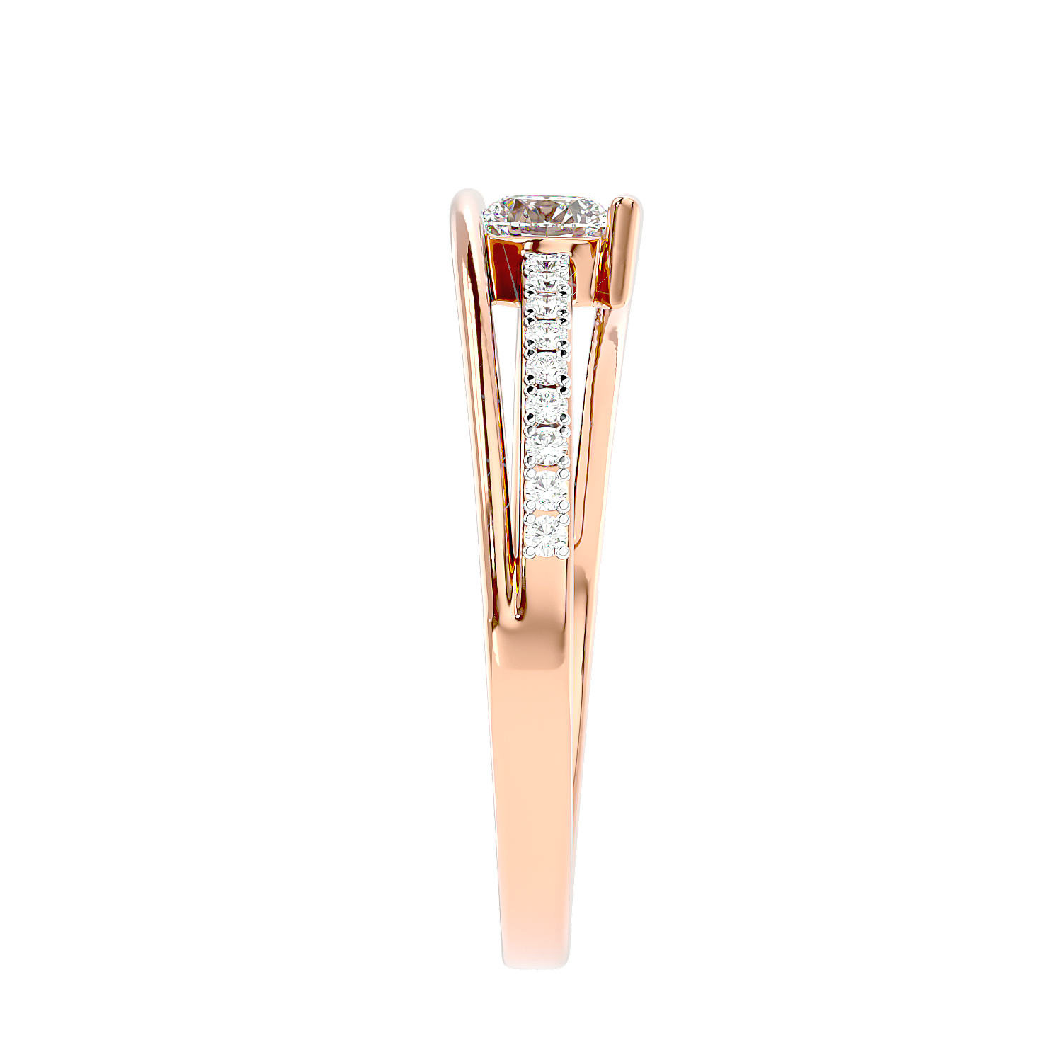 Modern Bypass Diamond Ring
