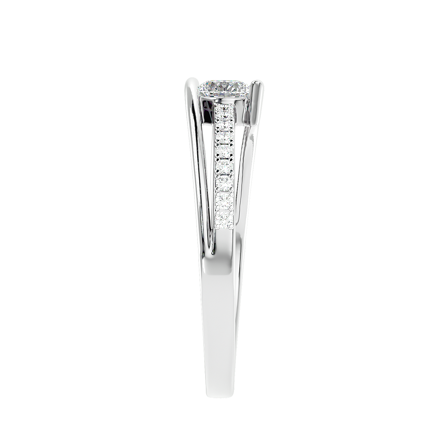 Modern Bypass Diamond Ring
