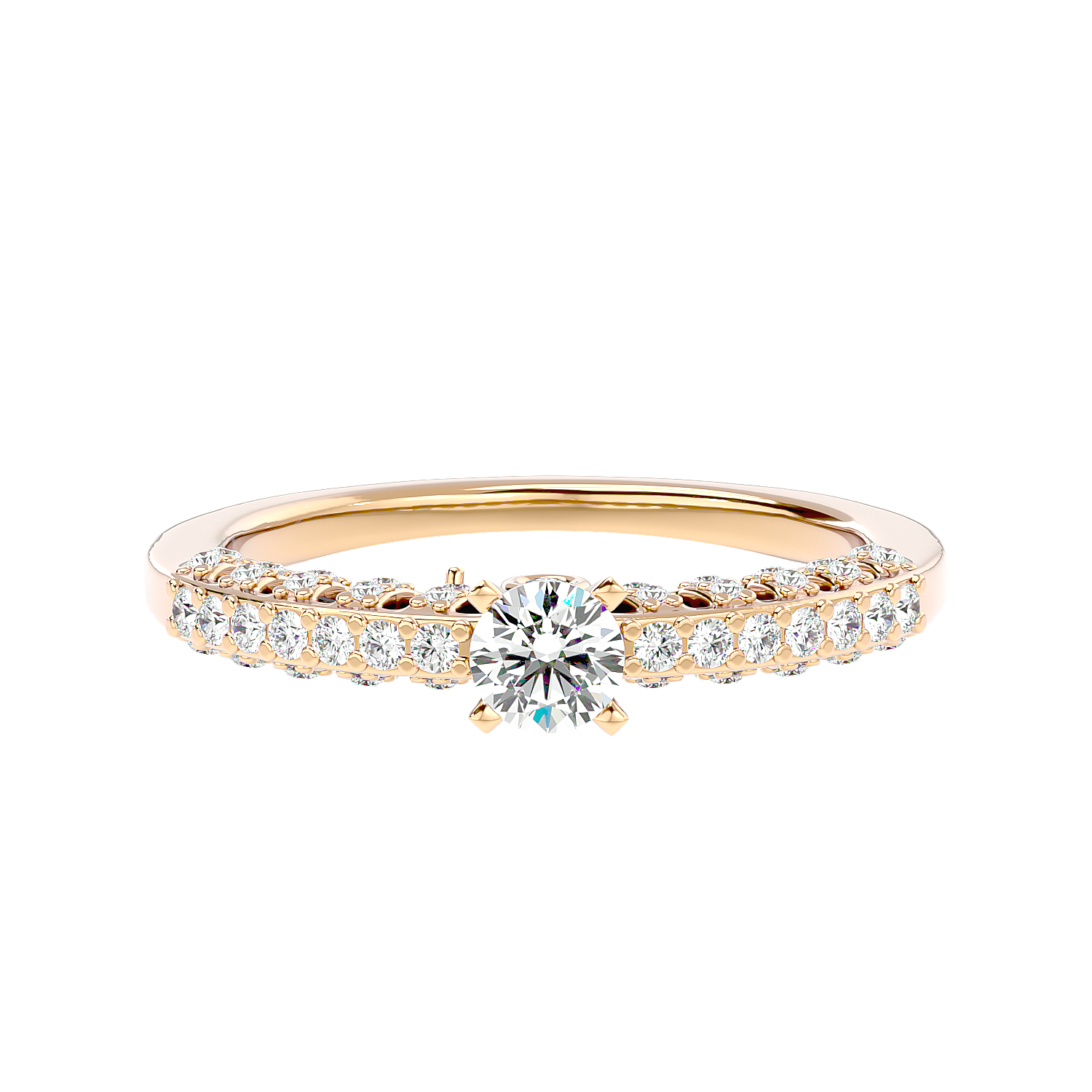 Vintage Inspired Pave Diamond Ring