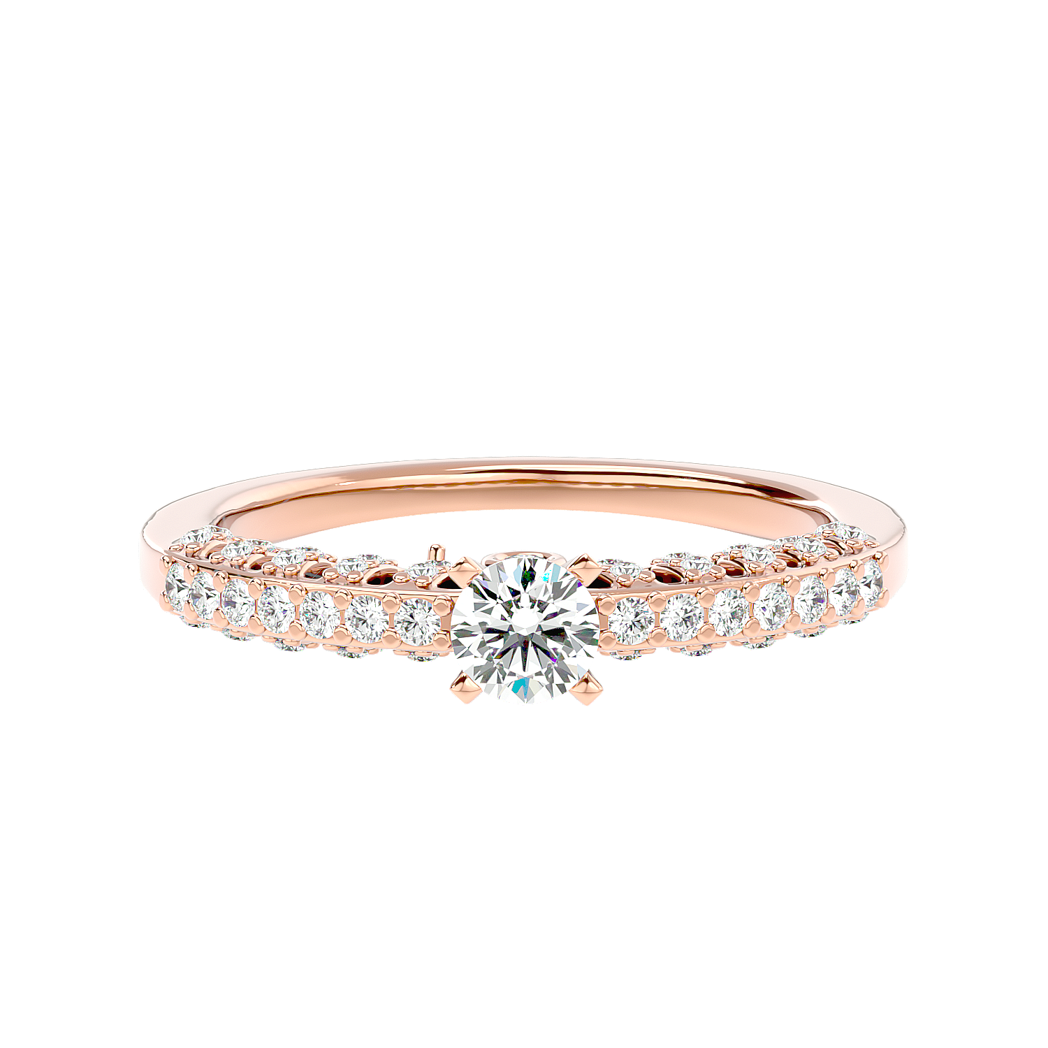Vintage Inspired Pave Diamond Ring