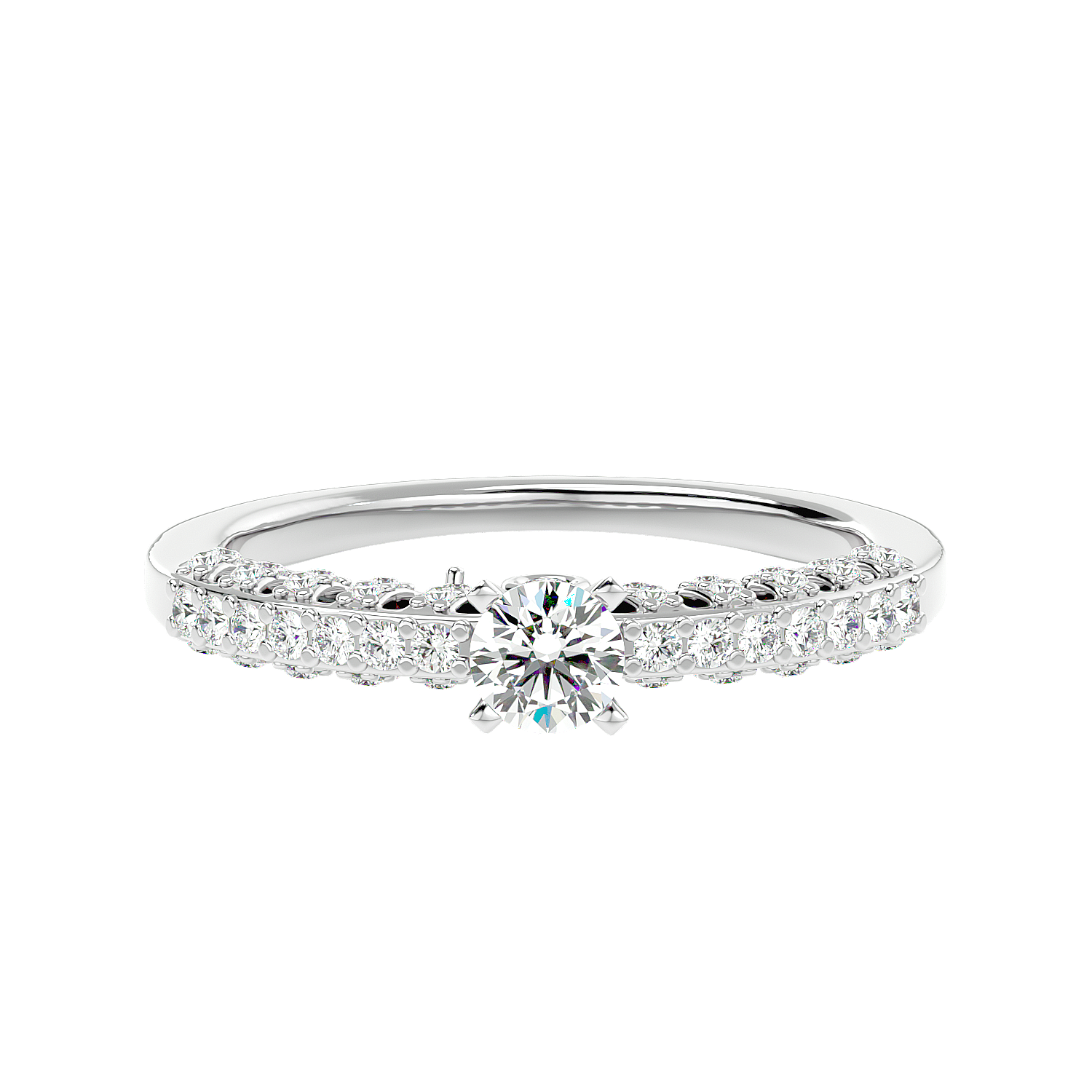 Vintage Inspired Pave Diamond Ring