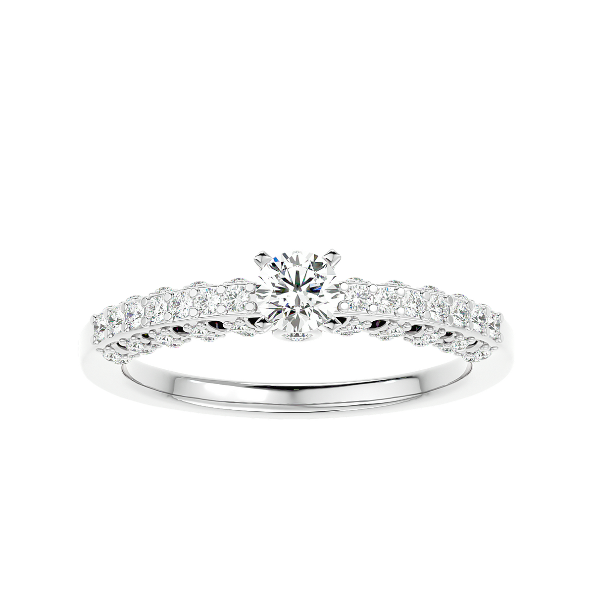 Vintage Inspired Pave Diamond Ring