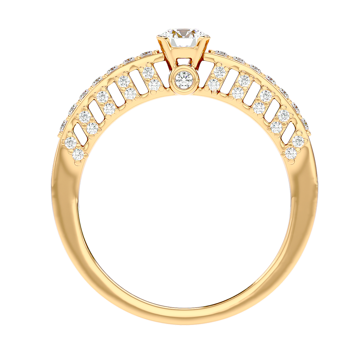 Vintage Inspired Pave Diamond Ring
