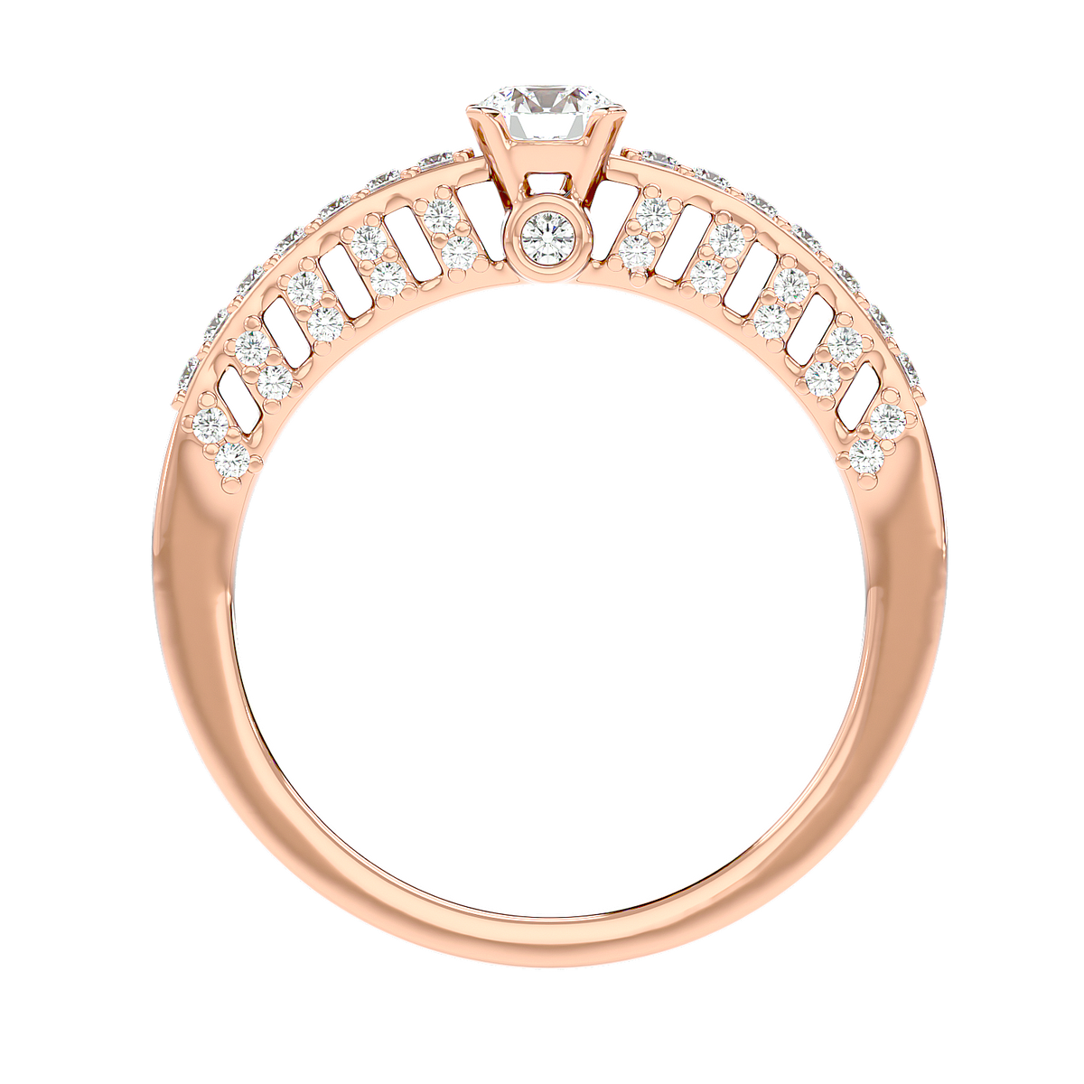 Vintage Inspired Pave Diamond Ring
