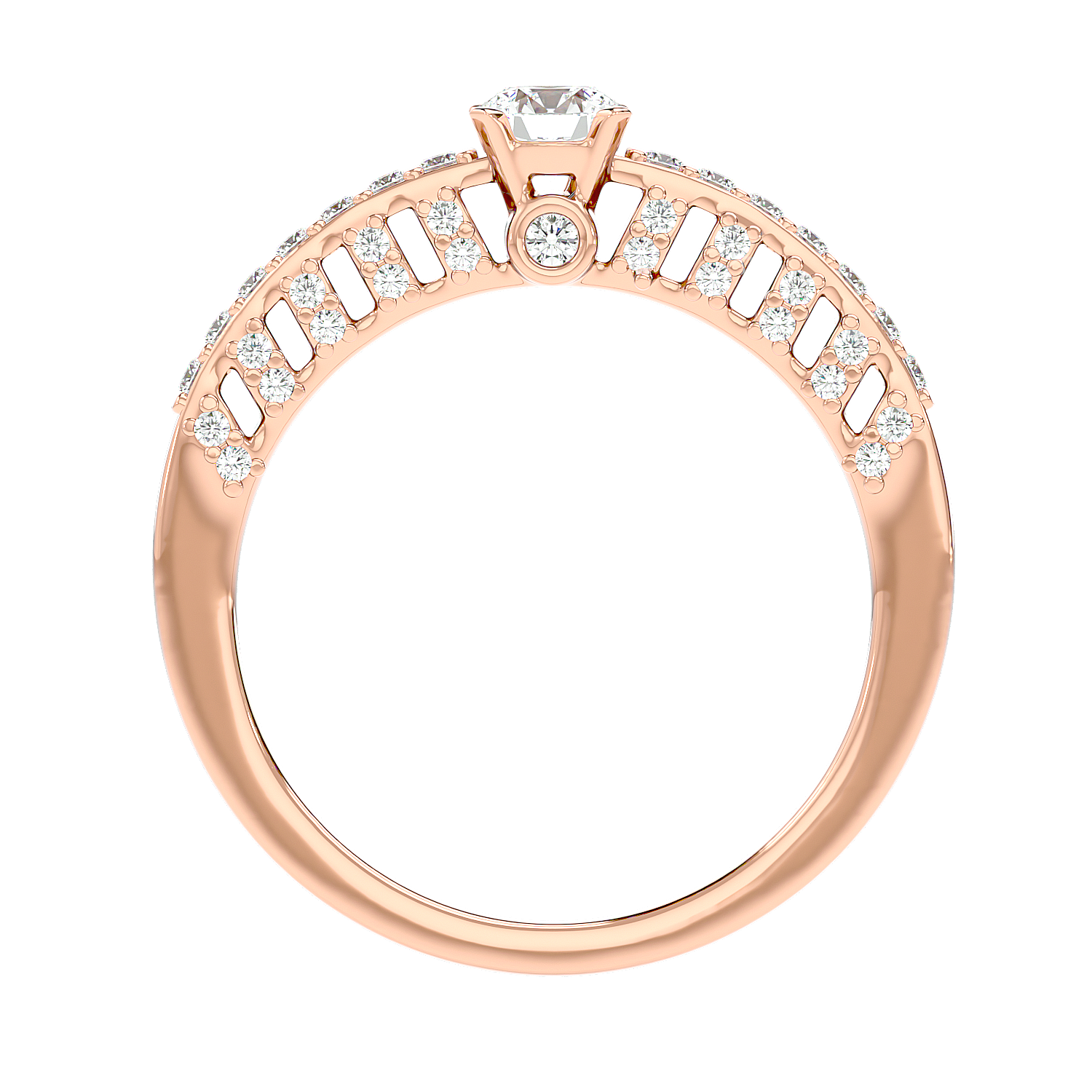 Vintage Inspired Pave Diamond Ring