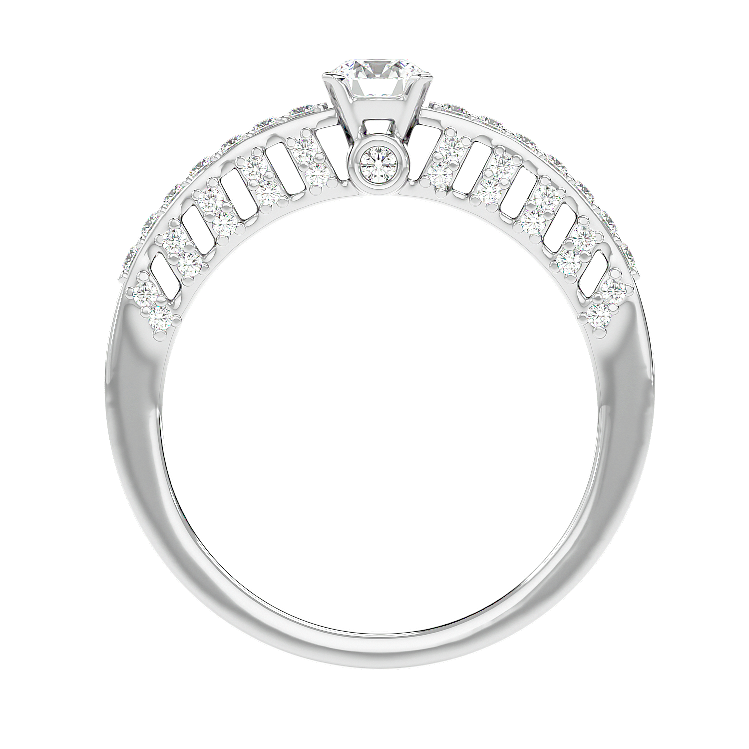 Vintage Inspired Pave Diamond Ring