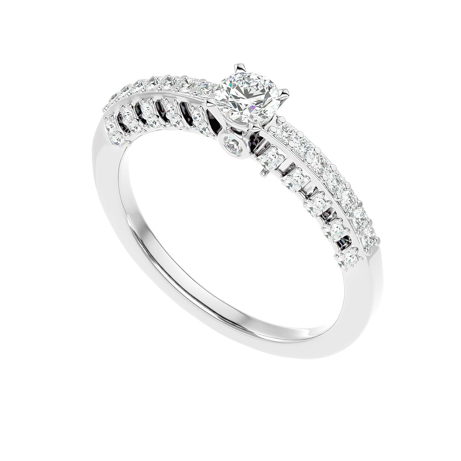Vintage Inspired Pave Diamond Ring