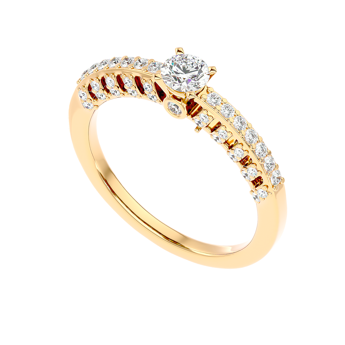 Vintage Inspired Pave Diamond Ring