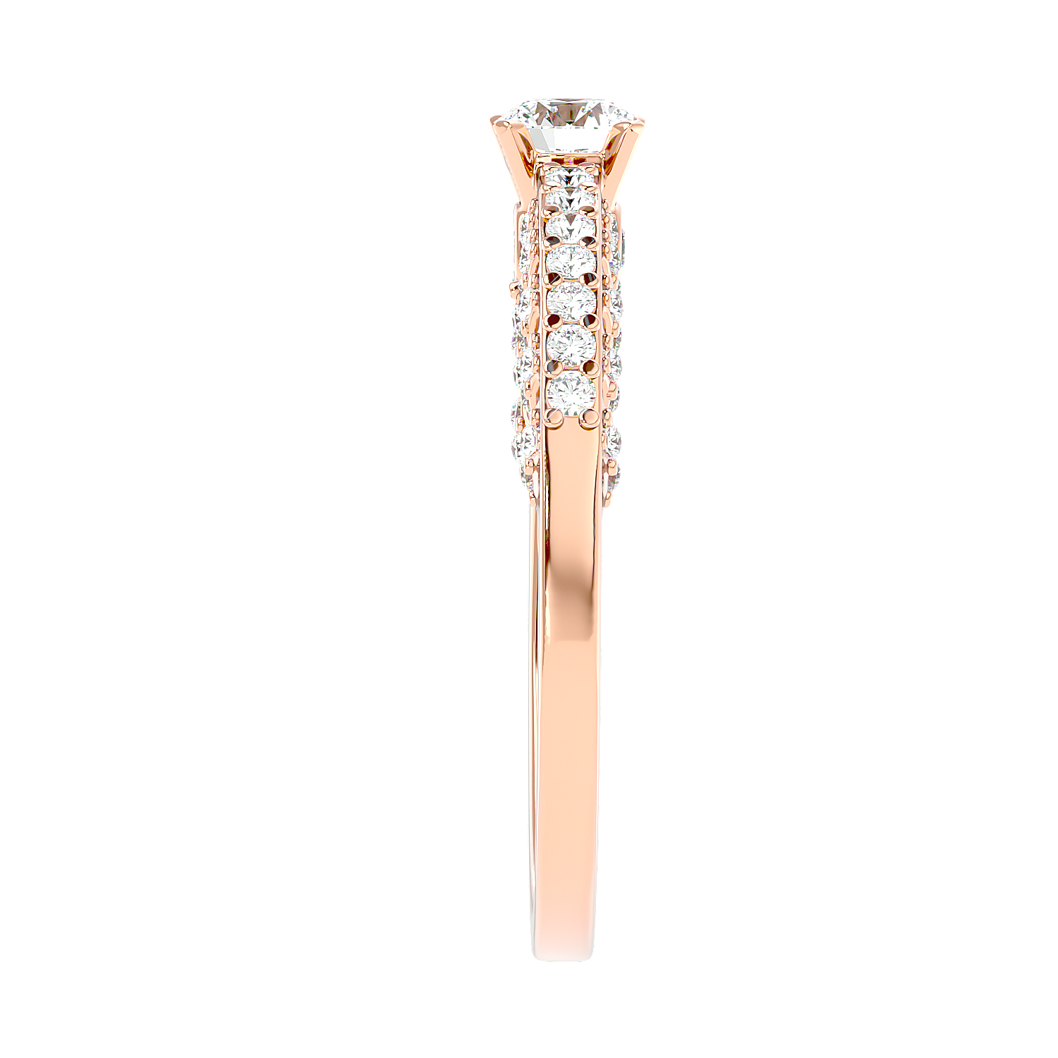 Vintage Inspired Pave Diamond Ring