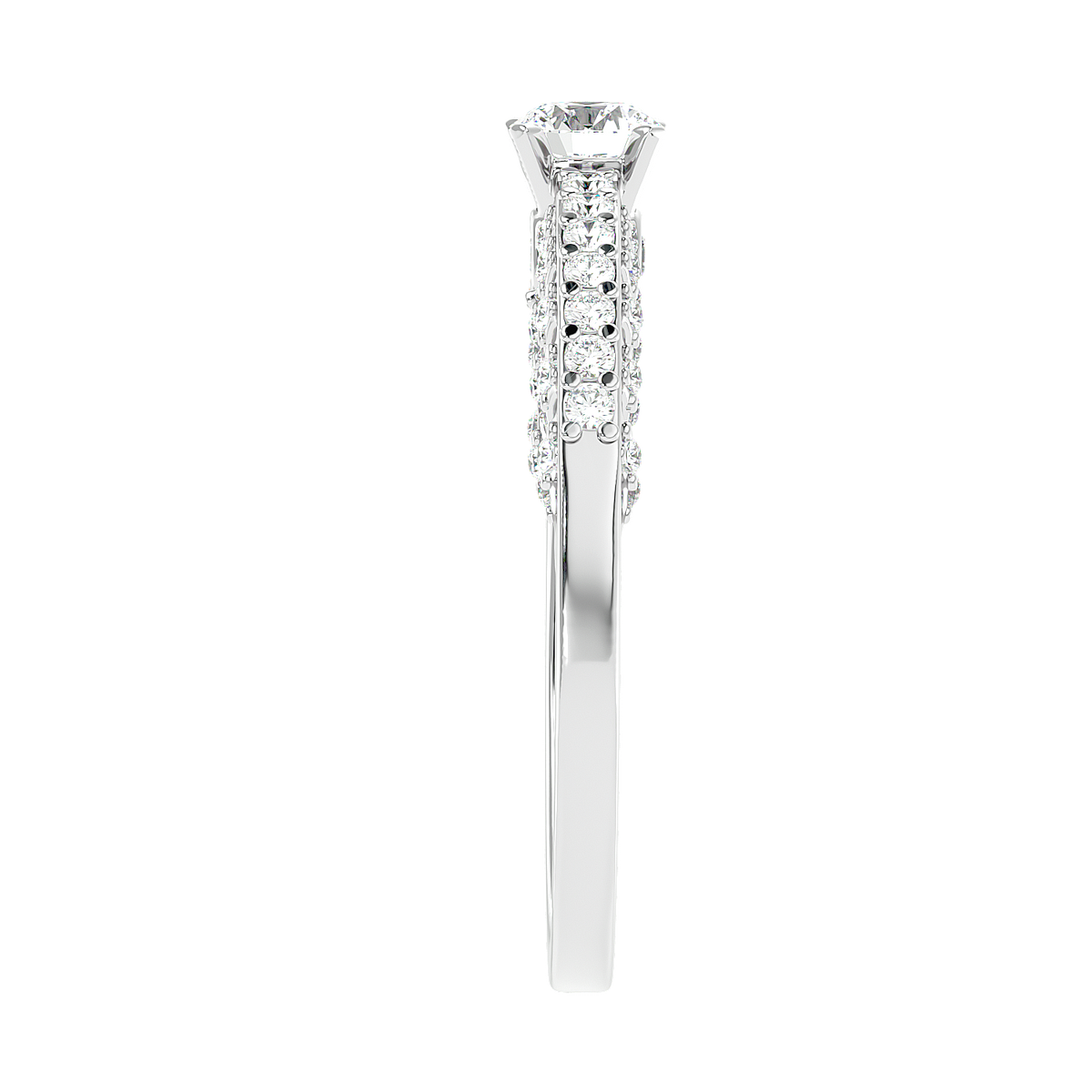 Vintage Inspired Pave Diamond Ring
