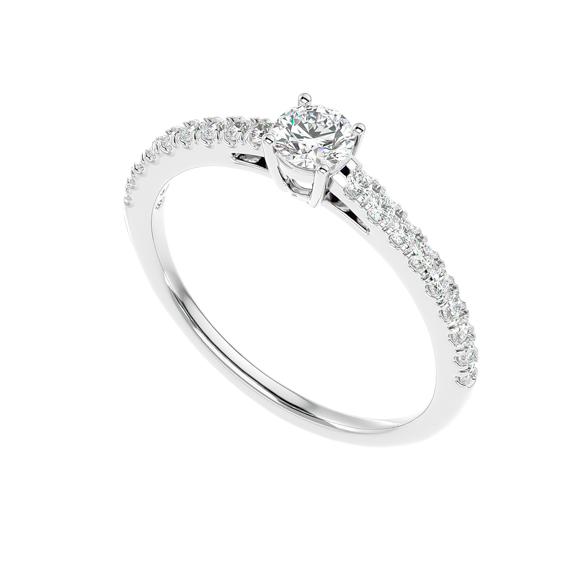 Classic Pave Diamond Ring