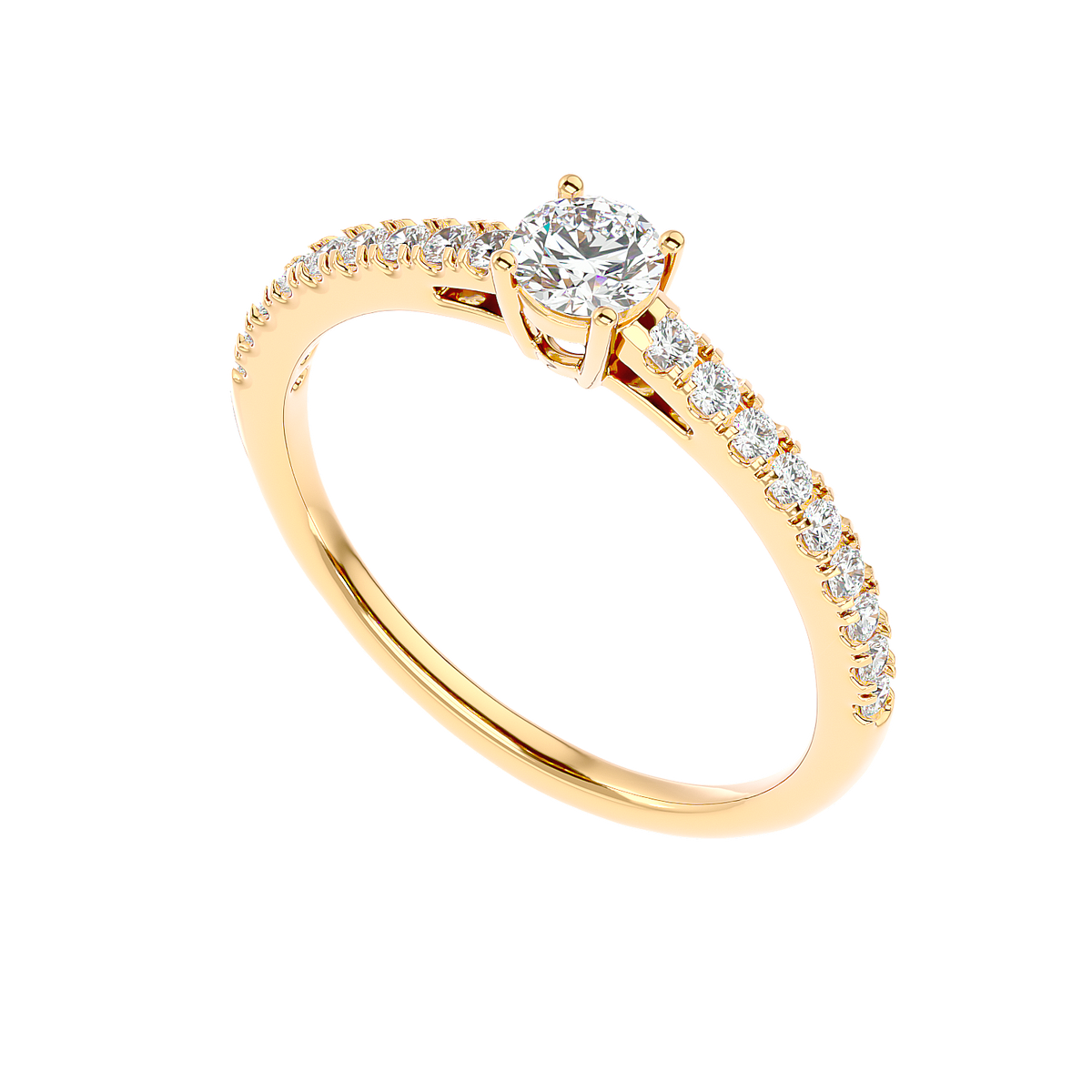 Classic Pave Diamond Ring