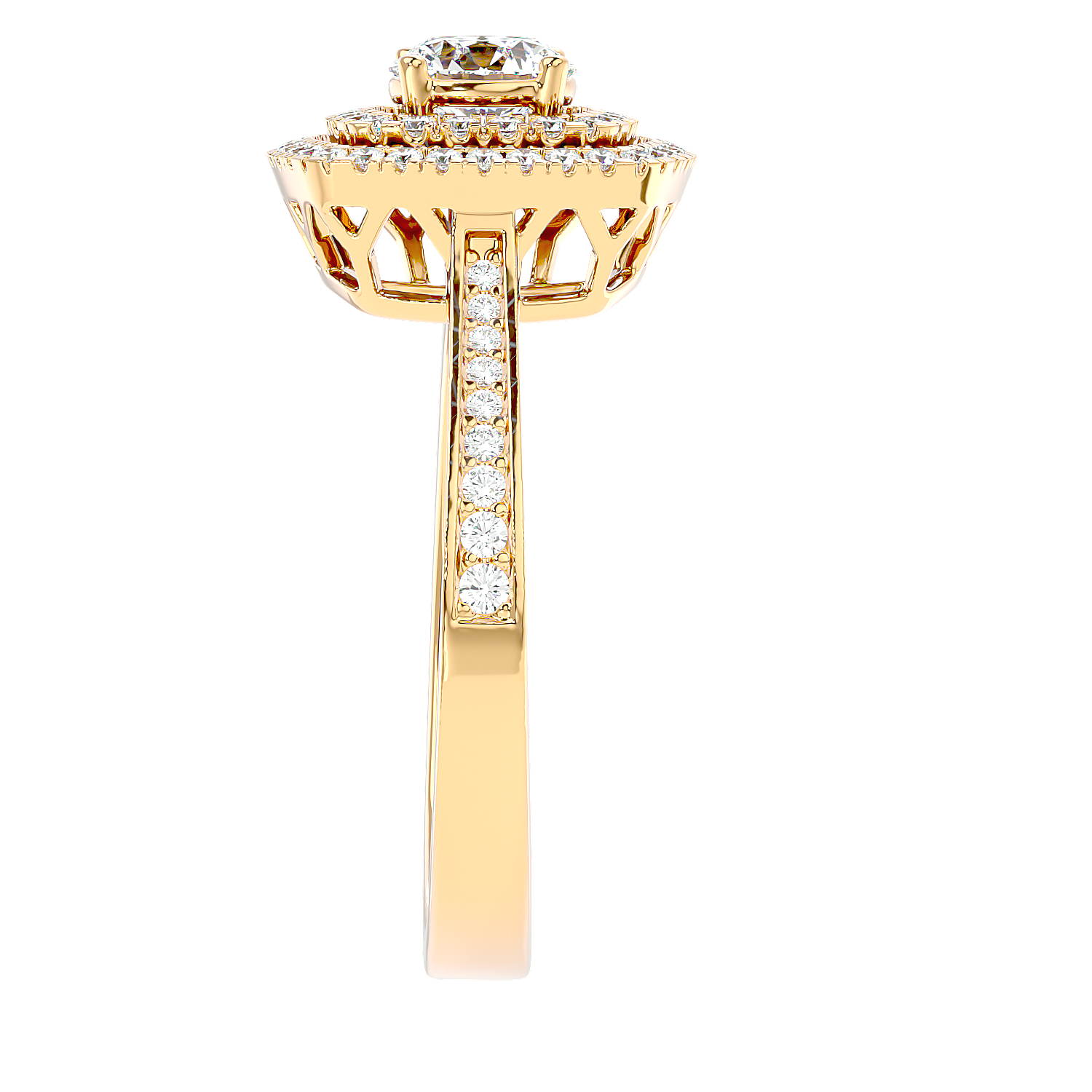 Cushion Double Halo Diamond Ring