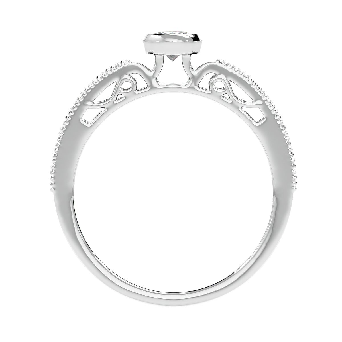 Bezel Set Vintage Diamond Ring