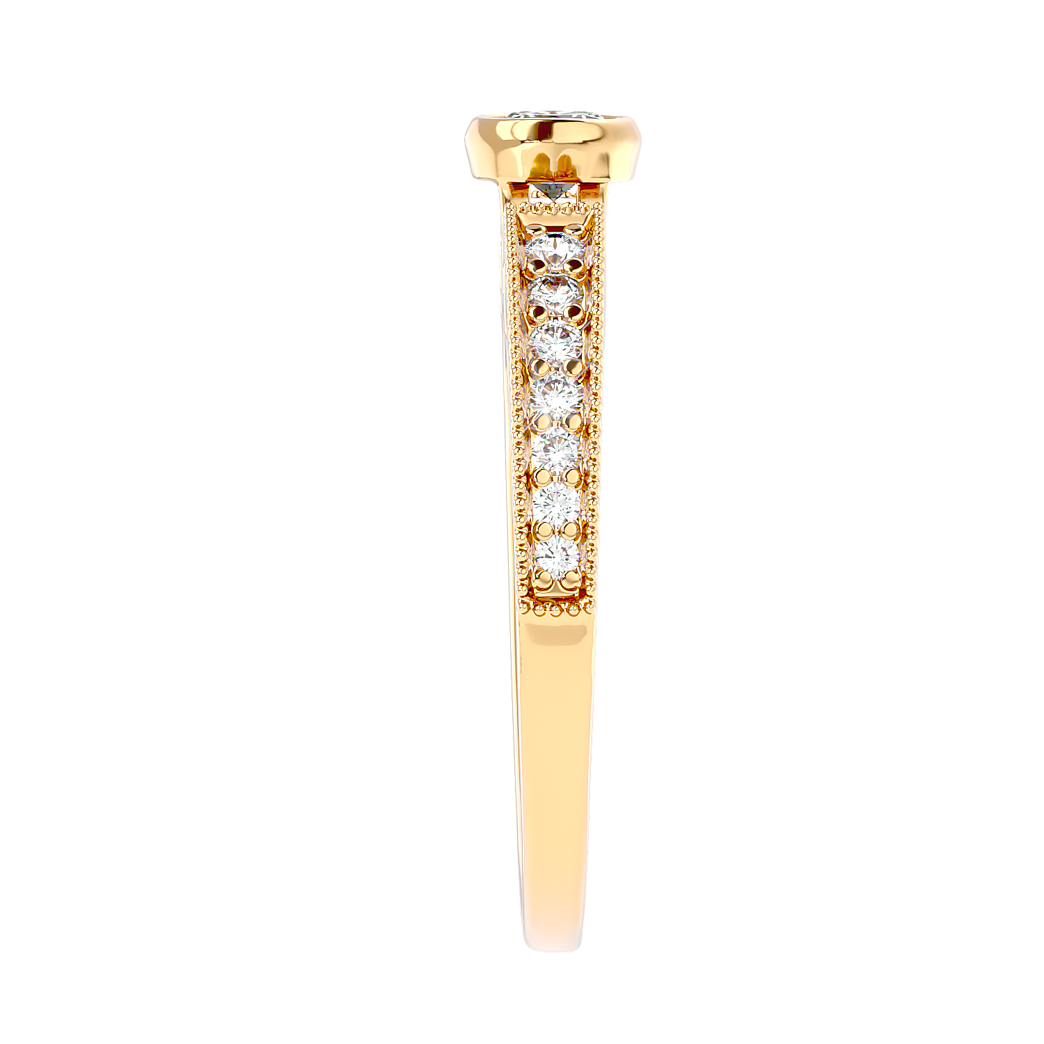 Bezel Set Vintage Diamond Ring
