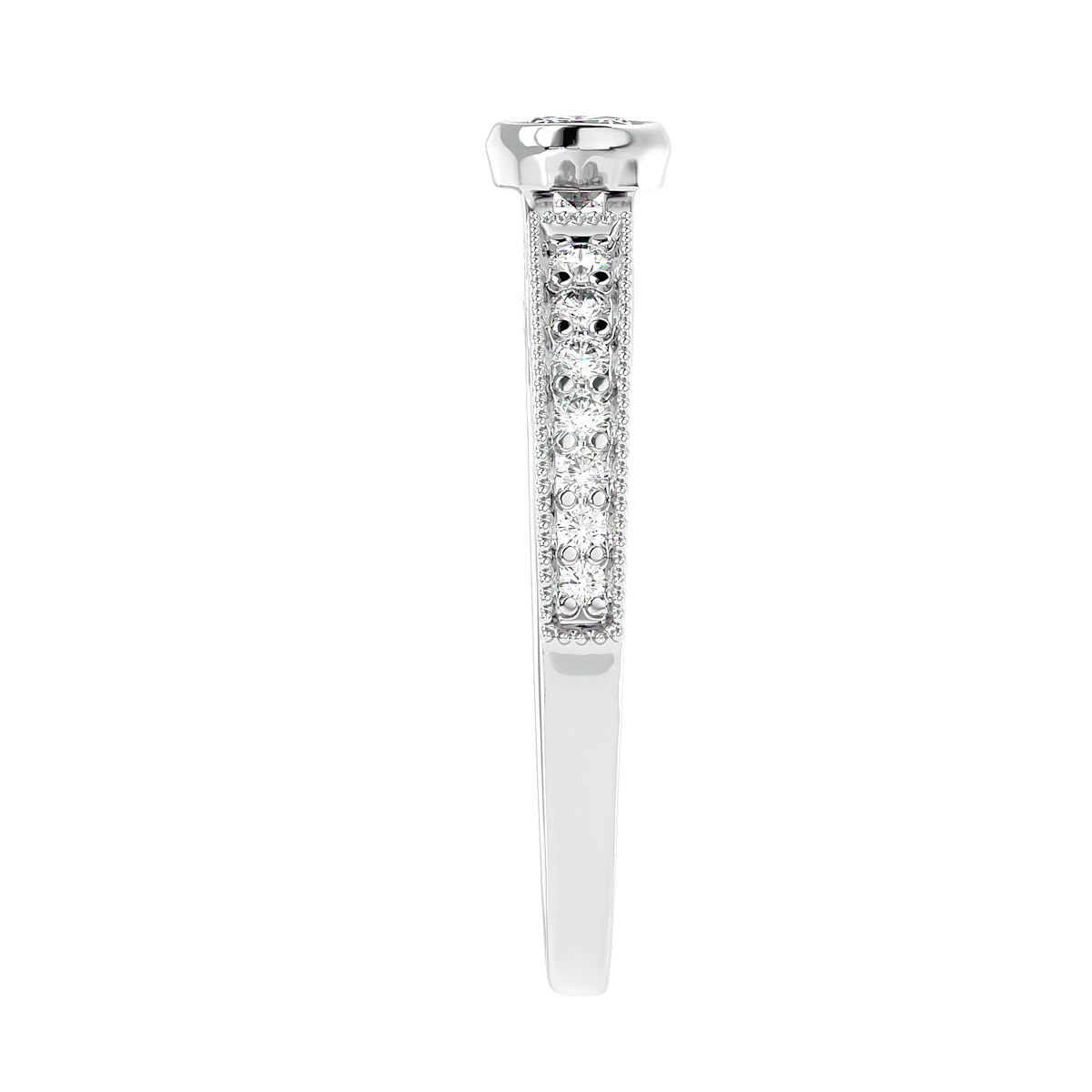 Bezel Set Vintage Diamond Ring