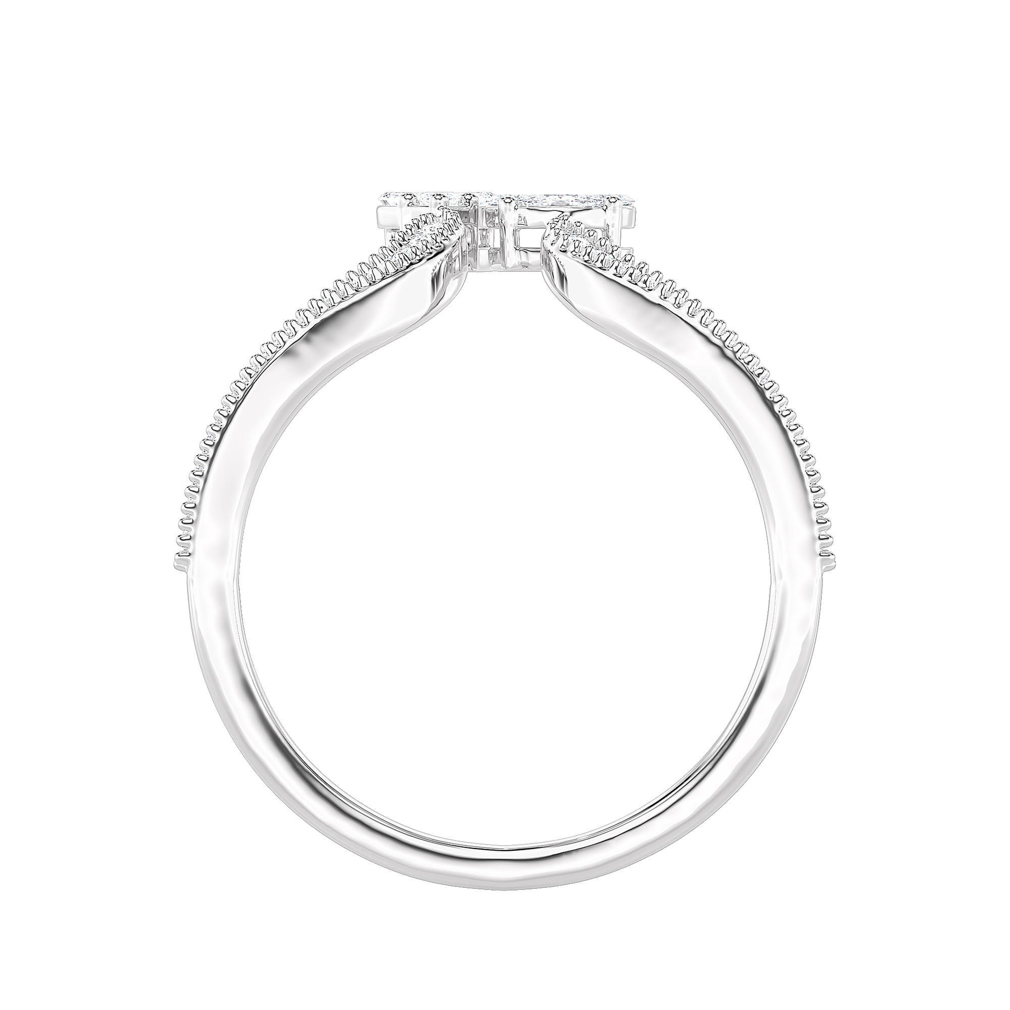 Toi et Moi Pear Diamond Ring