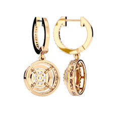 Halo Cluster Drop Earrings