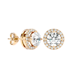 Classic Halo Stud Earrings
