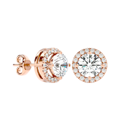 Classic Halo Stud Earrings
