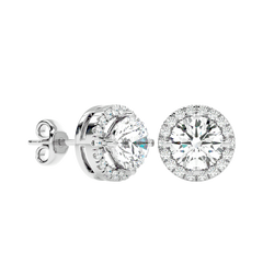 Classic Halo Stud Earrings