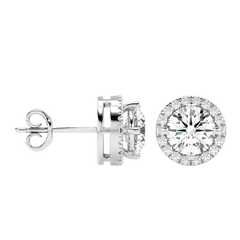 Classic Halo Stud Earrings