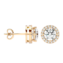 Classic Halo Stud Earrings