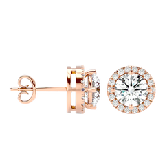 Classic Halo Stud Earrings