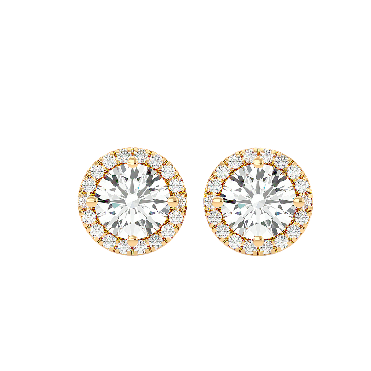 Classic Halo Stud Earrings