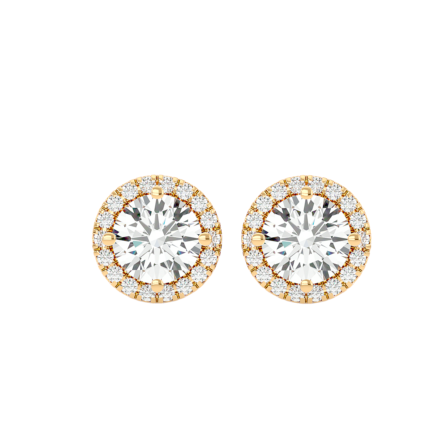 Classic Halo Stud Earrings
