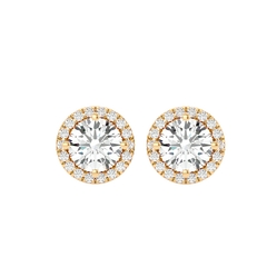 Classic Halo Stud Earrings