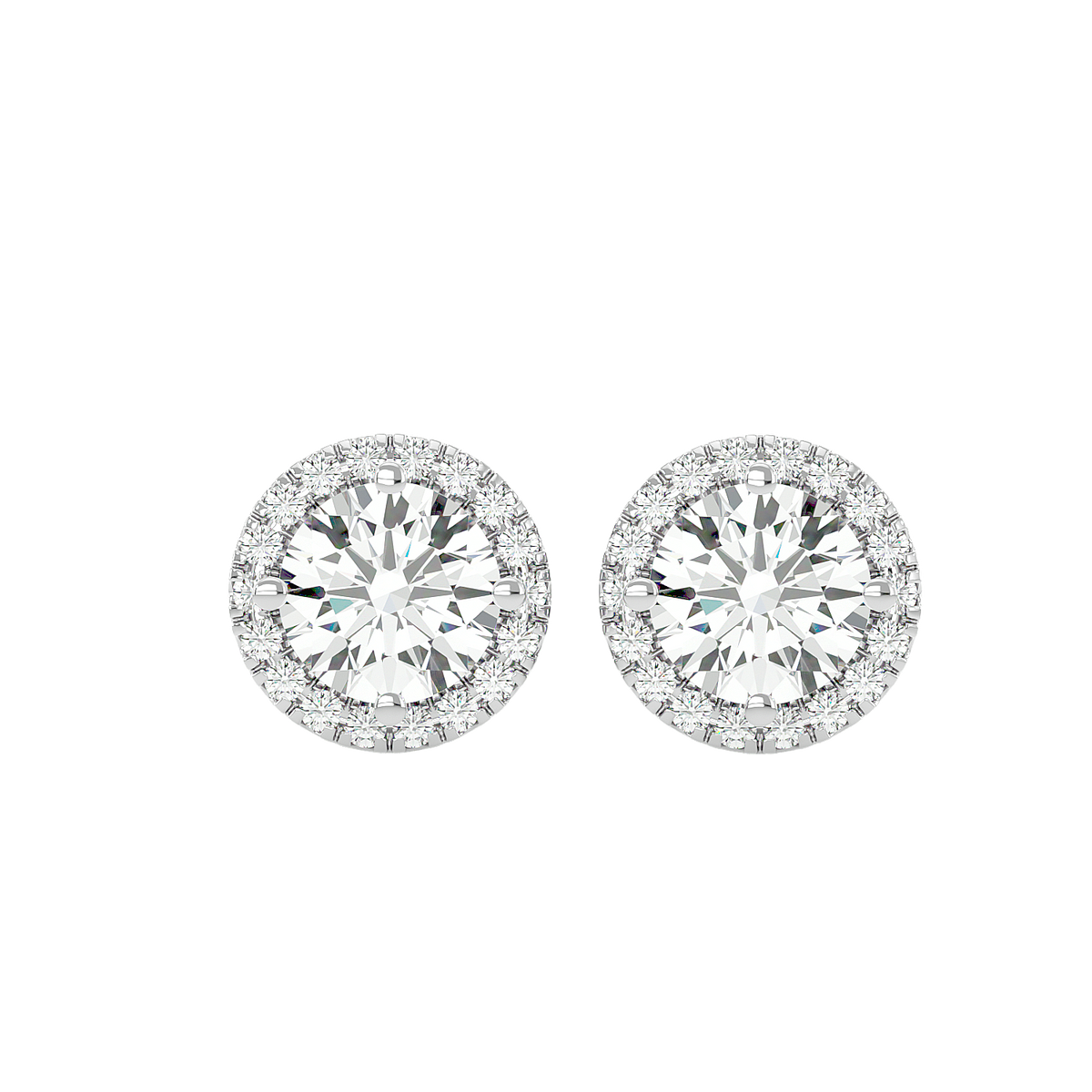 Classic Halo Stud Earrings