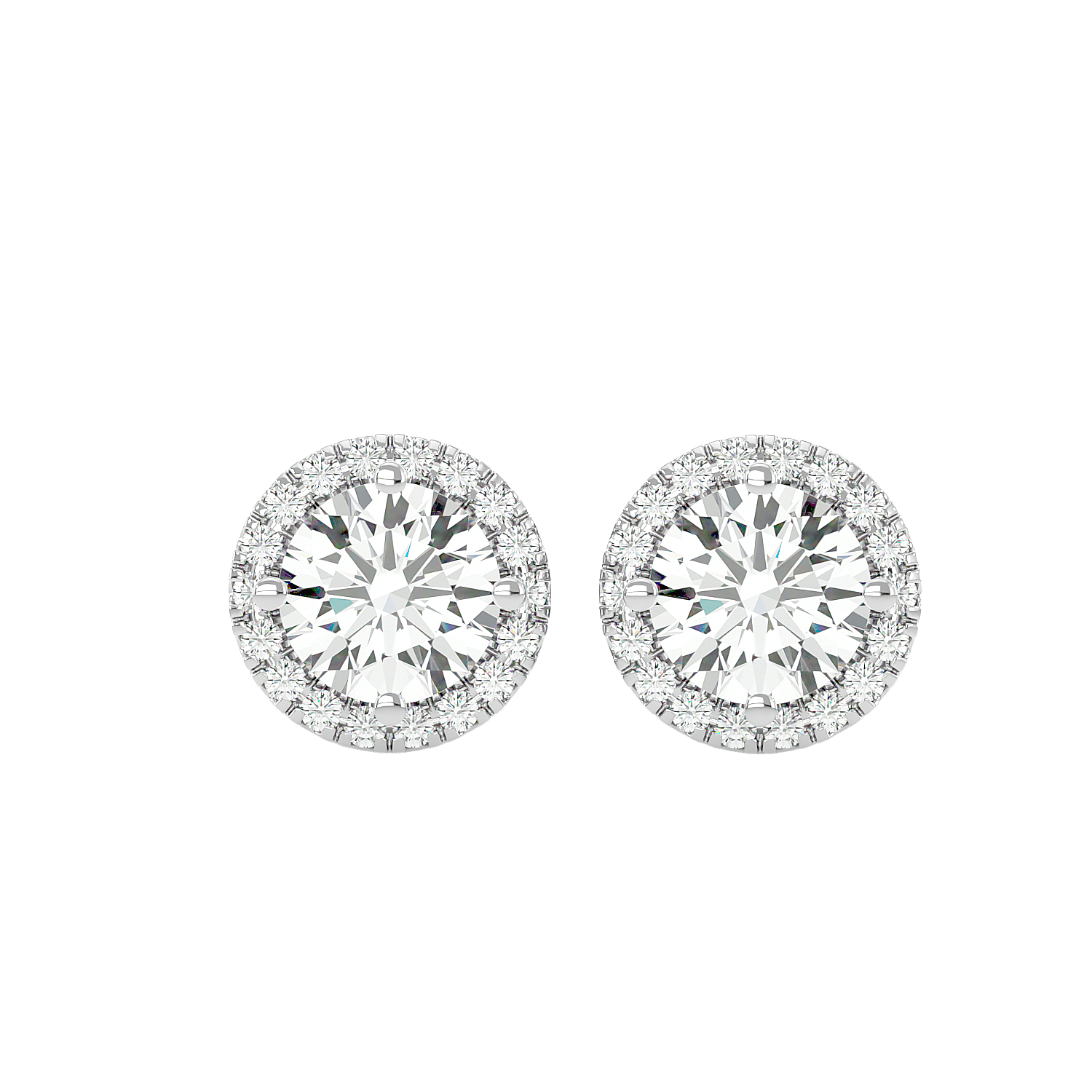 Classic Halo Stud Earrings
