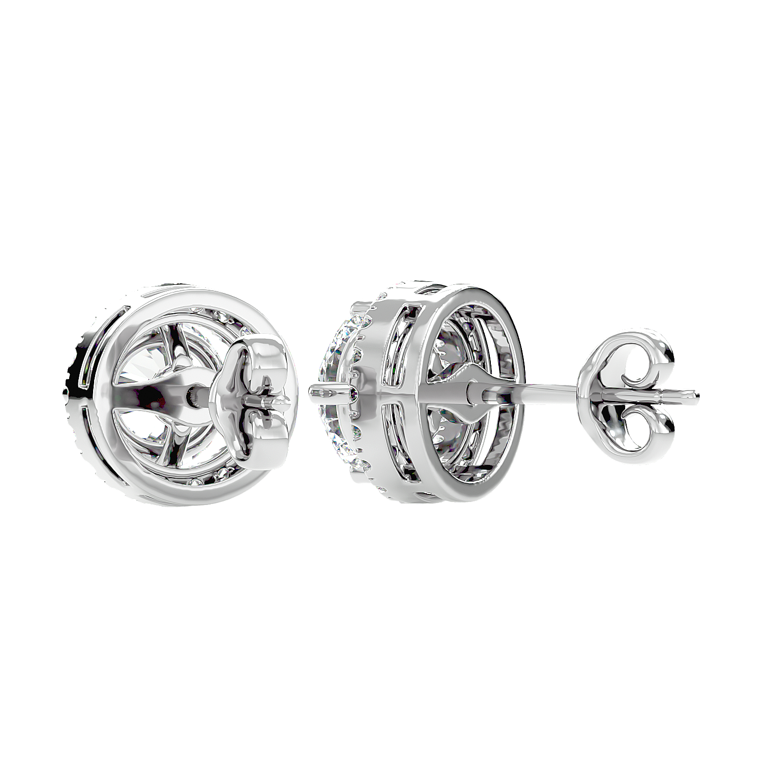 Classic Halo Stud Earrings