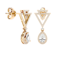 Art Deco Triangle Drop Earrings