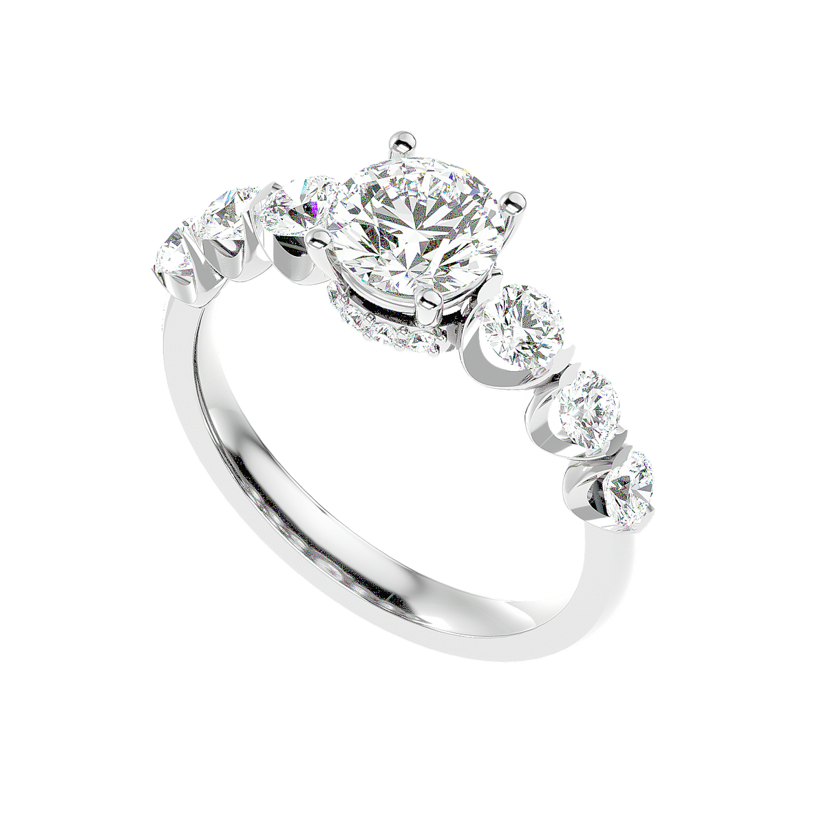 Three Stone Diamond Ring