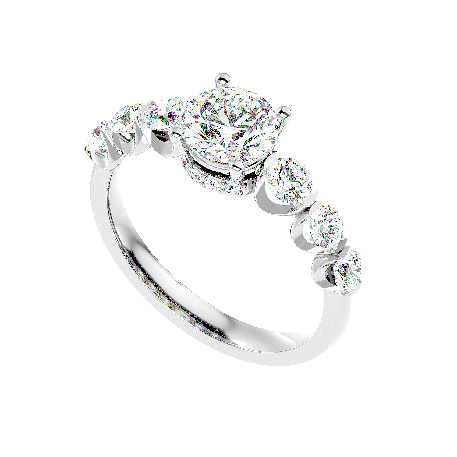Three Stone Diamond Ring