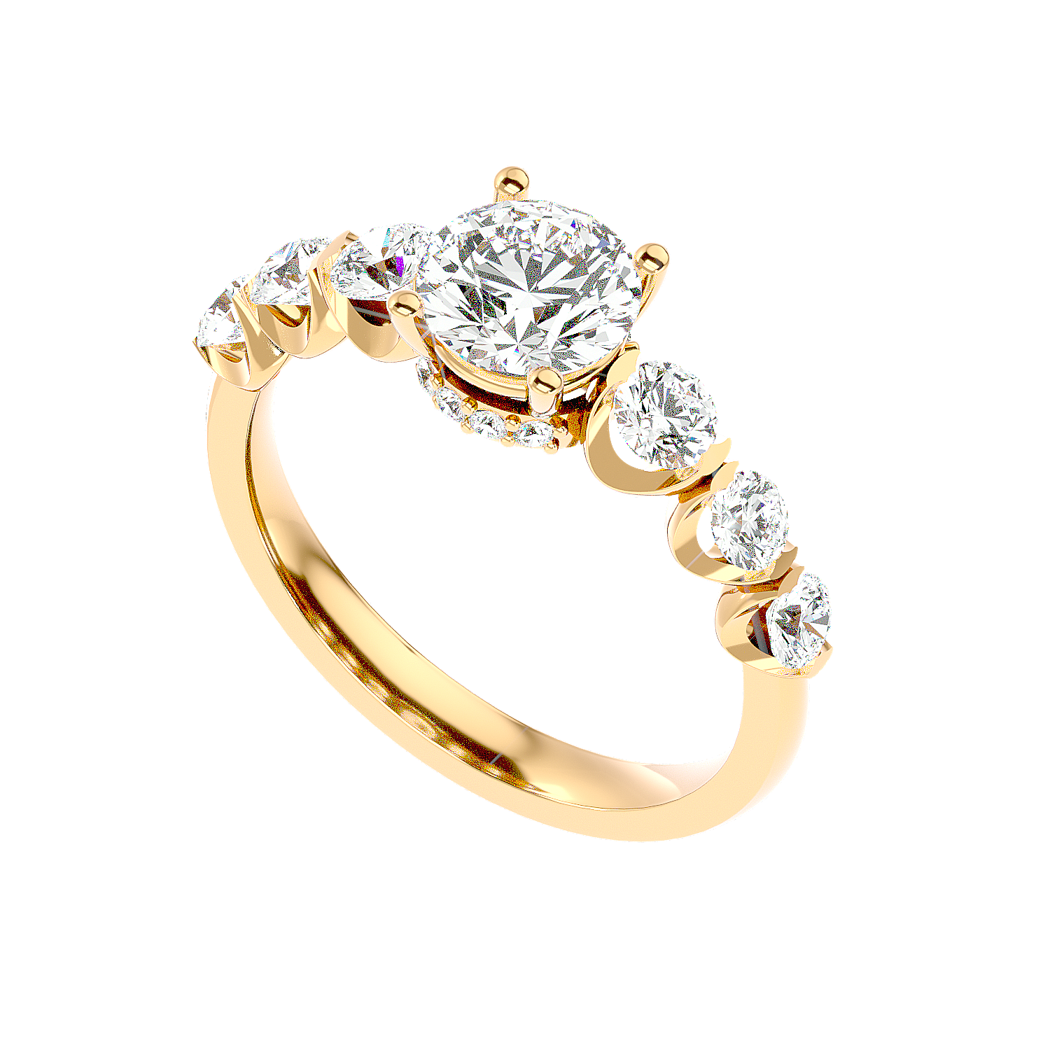 Three Stone Diamond Ring
