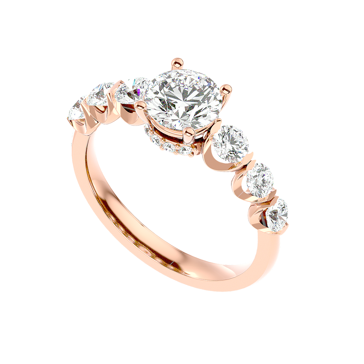 Three Stone Diamond Ring