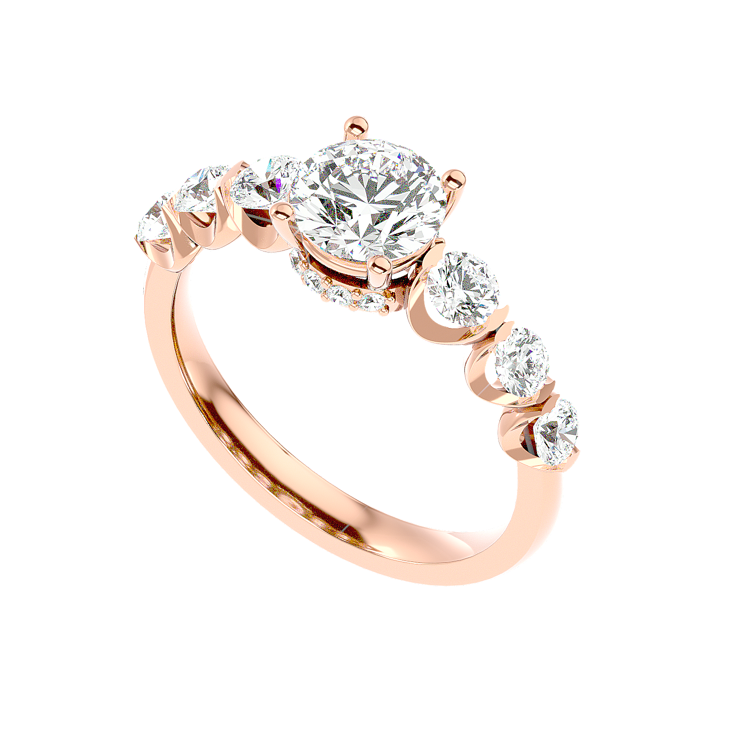Three Stone Diamond Ring
