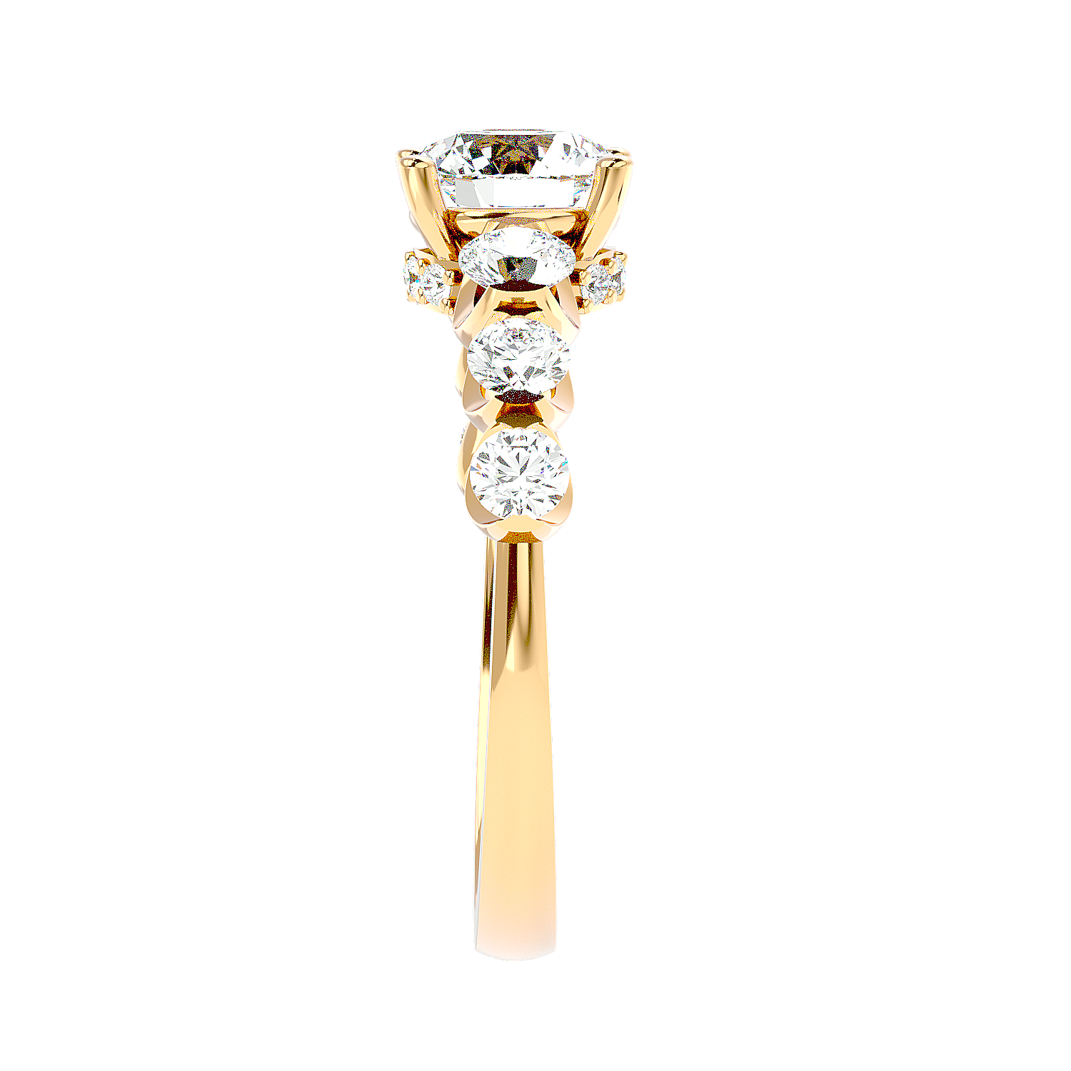 Three Stone Diamond Ring