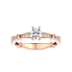 Vintage Bezel Accent Diamond Ring