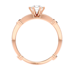 Vintage Bezel Accent Diamond Ring