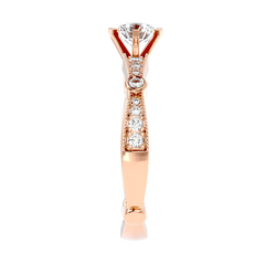 Vintage Bezel Accent Diamond Ring