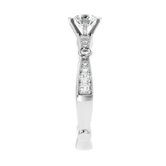 Vintage Bezel Accent Diamond Ring